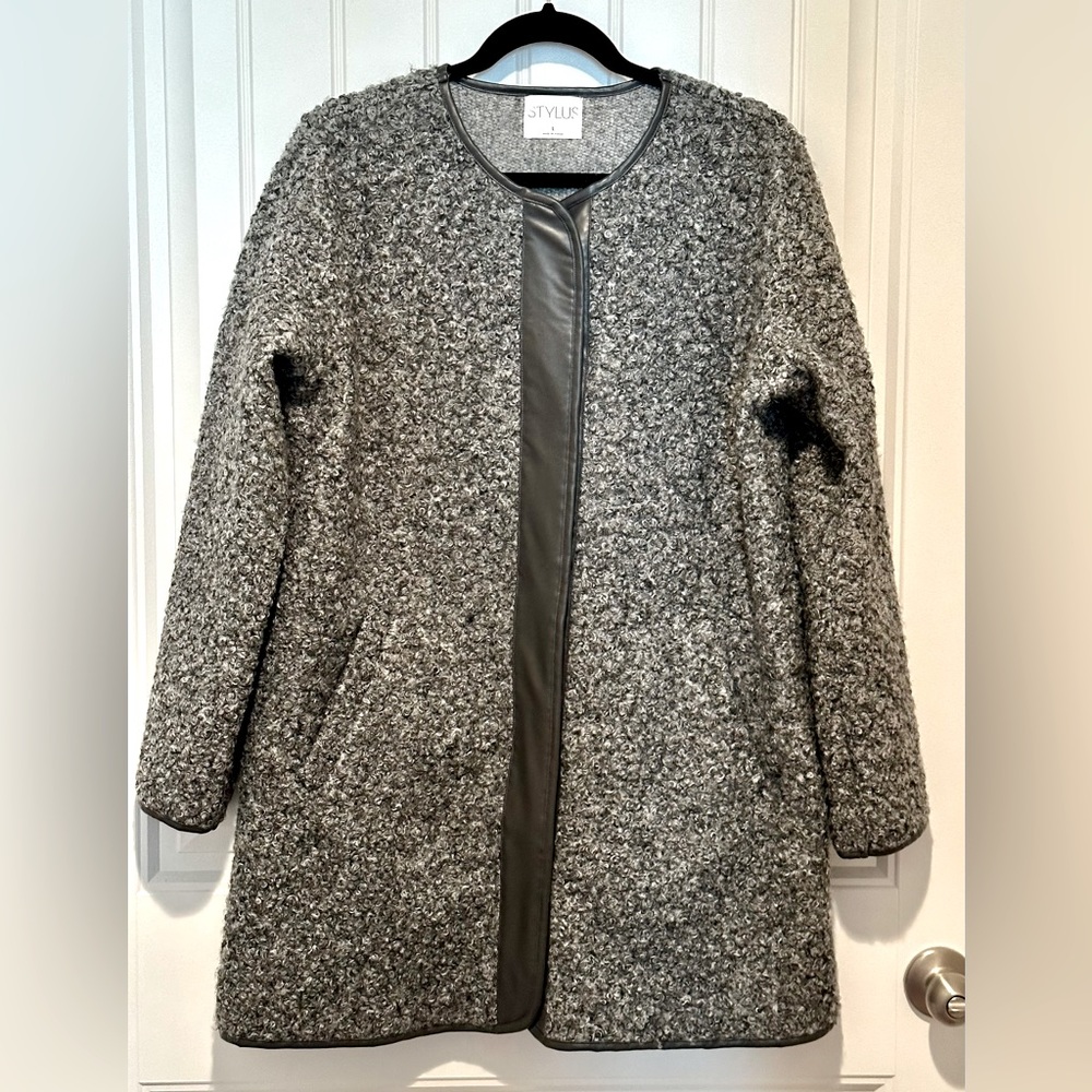 Stylus Women’s Lightweight Overcoat - Charcoal Grey - L
